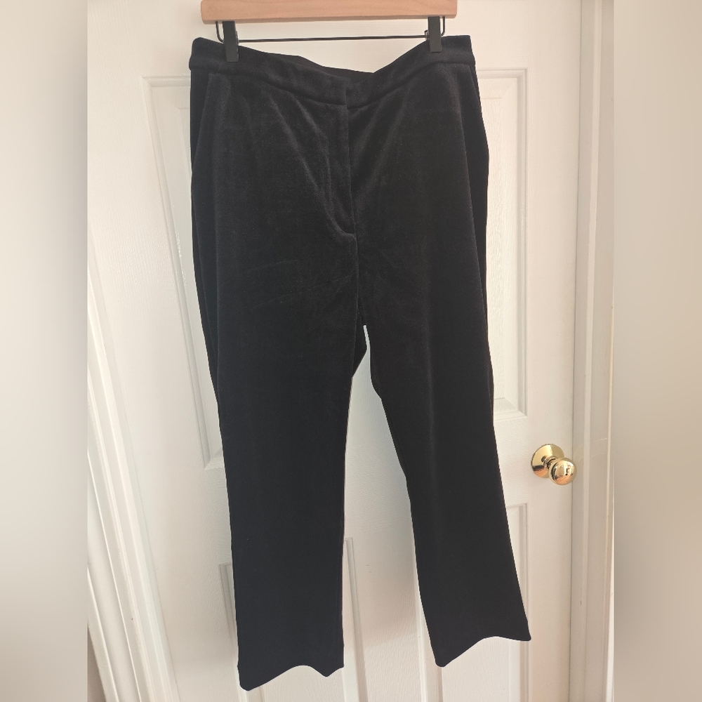 Express Black Velvet Pants Size 14R
